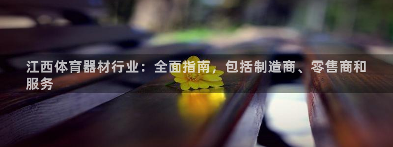 耀世平台网址：江西体育器材行业：全面指南，包括制造商