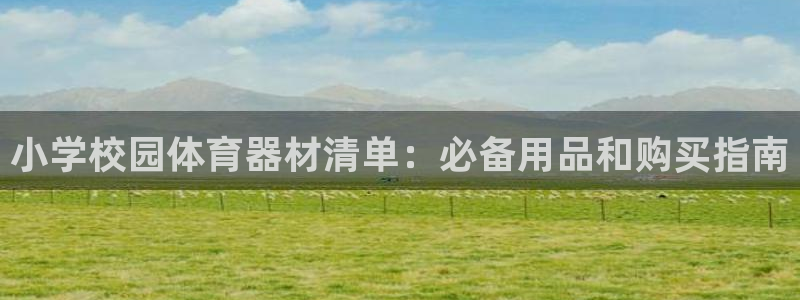 耀世辉煌：小学校园体育器材清单：必备用品和购买指南