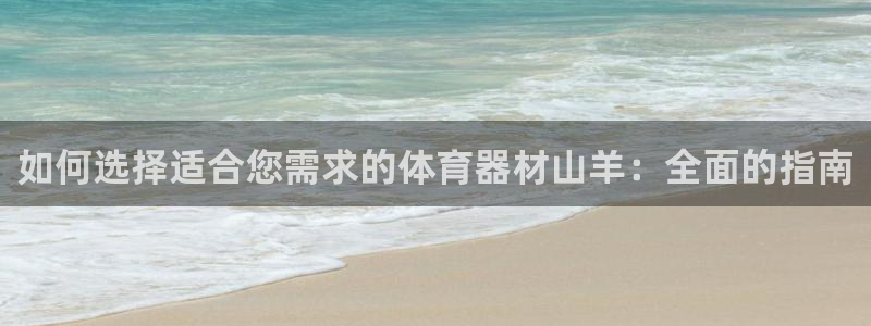 耀世登场的图片：如何选择适合您需求的体育器材山羊：全